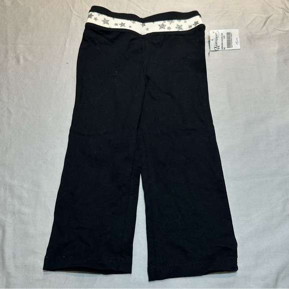 Jumping Beans NWT - pull on Black Pants with White Star Trim/waistband - Picture 1 of 4